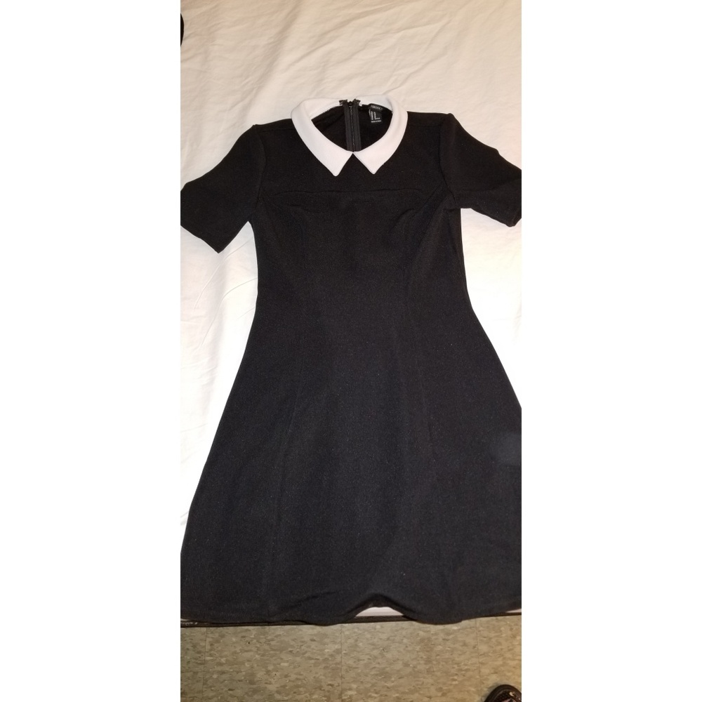 Forever21 Black Peter Pan Collar Dress